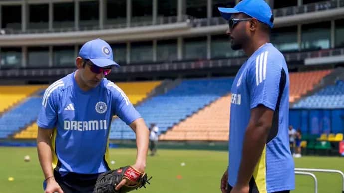 Watch: Gautam Gambhir’s Intense One-on-One with Sanju Samson Before India-UAE Match